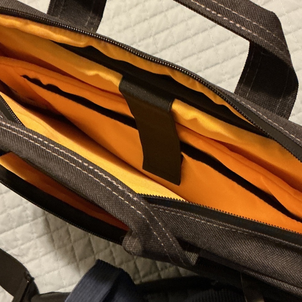Grey Canvas Laptop Briefcase Bag - Picture 10 of 10